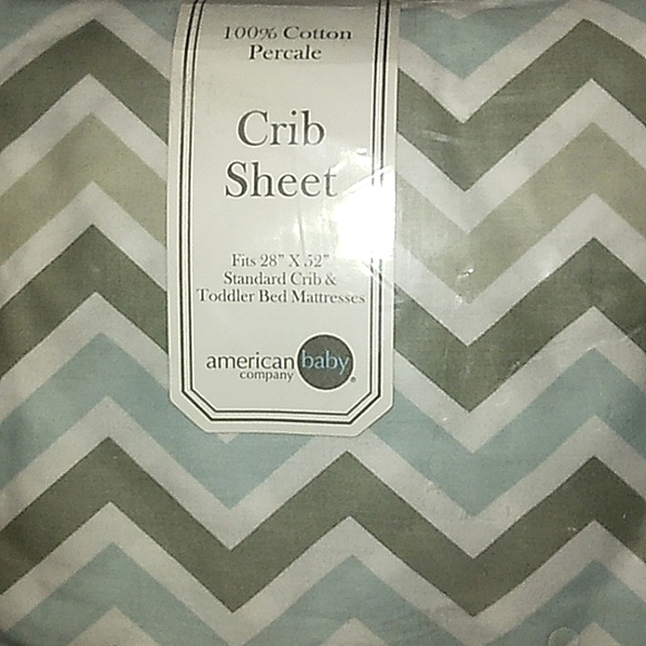 NWT☆American Baby Company~100% Cotton Standard Unisex Crib Sheet - Picture 3 of 5